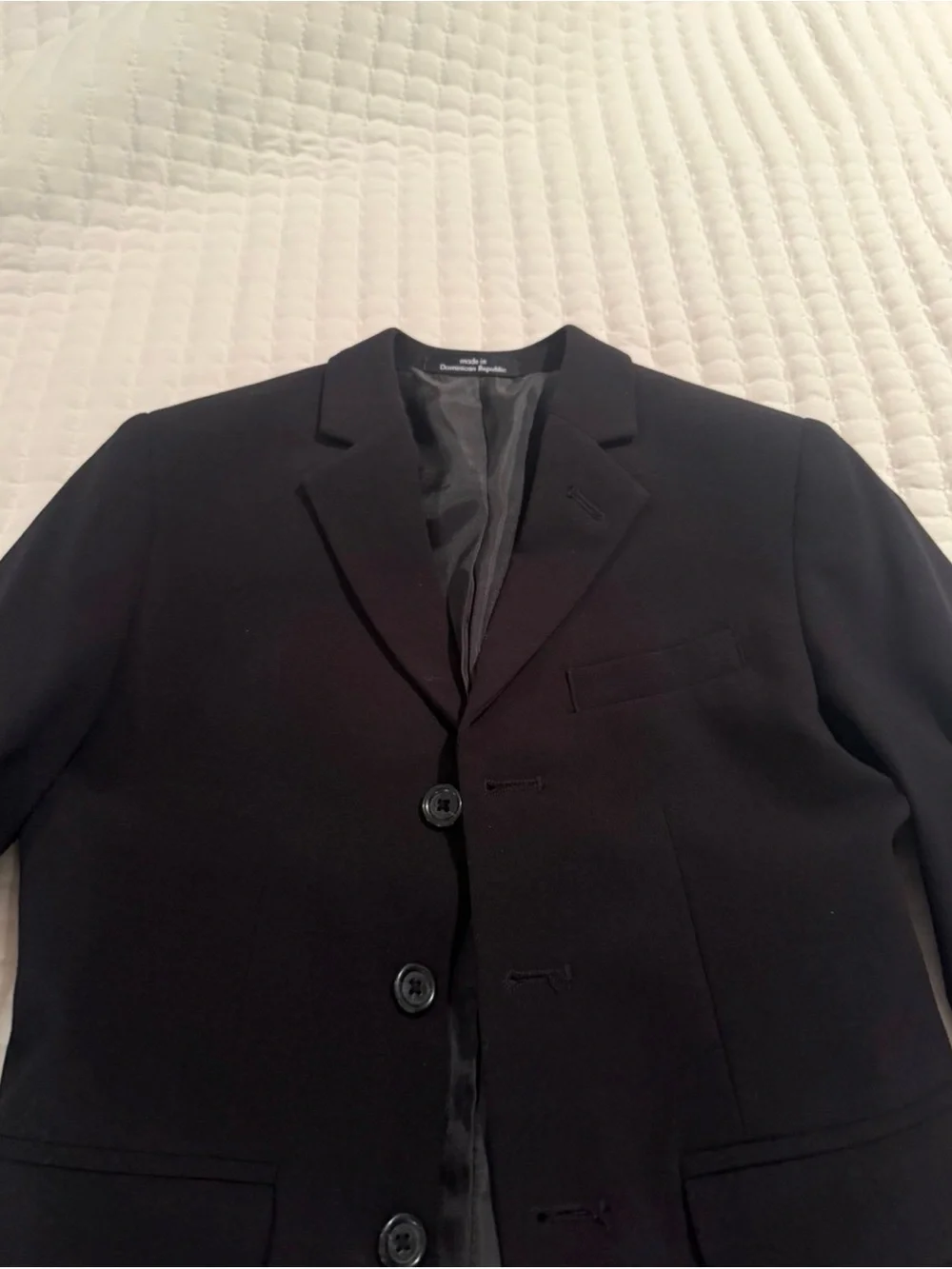 Boy’s Black Three-Button Formal Blazer